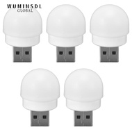 WUMINSDL 5 Pack USB Night Light, 5V 1W LED Light, Modern Mini Plug in USB Powered Night Light Bedroo