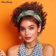 Hair Accessories Fabric Hair Accessories Sparkling Reversible Sequins Headband for Women Stylish Hai