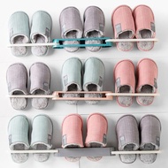 Multi Foldable Bathroom Slippers Shelf Holder Waterproof Bathroom Bath Wall Drain Rack Fold Shoes Shelf Bathroom Organizer