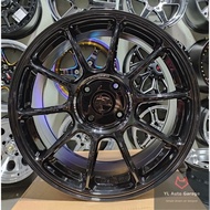 ZE40 [Gloss Black] Sport Rim 17x8JJ ET35 (4x100) & (4x114.3)