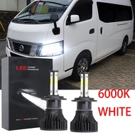 6000K white LED Front Headlamp HeadLight Light Bulbs 12V-24V set of 2 FOR Nissan Urvan NV350 2014-20