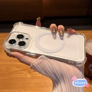 Shockproof Transparent Magnetic Phone Case For Samsung Galaxy S26 S25 Ultra Edge Plus FE A17 A07 A16