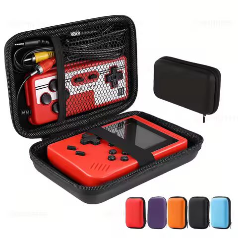 Carrying Case Storage Bag For FC/GB300/R36s Handheld Game Console Travel Retro Mini Game Player Port