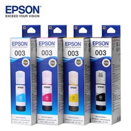 (พร้อมกล่อง BOX)EPSON 003 4 สี BK, C, M, Y หมึกแท้ 100%/ราคาถูก (L1110,L3100,L3101,L3110,L3150,L3210,L3216,L3250,L5190)