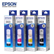 (พร้อมกล่อง BOX)EPSON 003 4 สี BK, C, M, Y หมึกแท้ 100%/ราคาถูก (L1110,L3100,L3101,L3110,L3150,L3210