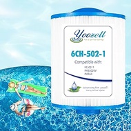 Yoozell PAS50SV-F2M Spa Filter Cartridge Replaces for Unicel 6CH-502, Filbur FC-0311，PAS502SV,M60506