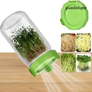 GUADALUPE 4pcs Mason Jar Sprouting Lid, Plastic PP Bean Seed Sprout Lid, Household 86MM Mesh Sprout 