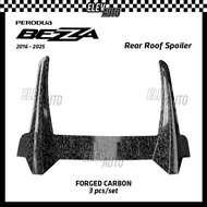 Perodua Bezza 2016 - 2025 Rear Top Roof Spoiler Carbon Matte Black Accessories Bodykit 2019 2020 202