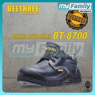 BEETHREE BT 8700 SIRIM DOSH Safety Working Footwear Shoe Boot Black Leather Steel Toe Cap Low Cut La