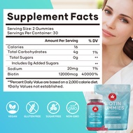 [Ready Stock] biotin gummies biotin gummies Hair Growth Nutritional Supplement WJG
