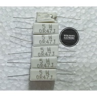 5 Watt 0.47 ohm Lime Resistor 047 Ohm 5 Watt 0r47 5watt 047ohm 5 Watt