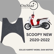 karpet motor scoopy - biru scoopy2020-2022