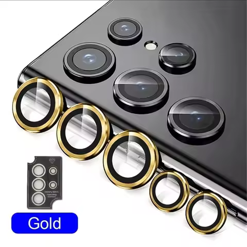Metal Lens Ring Glass For Samsung Galaxy S26 S25 S24 S23 S22 Ultra Plus Camera Protection Cover 8K H