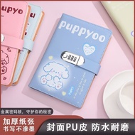 A5 Code Lock Thickened Diary Cute Dog Creative Notepad Student Stationery Girl yao456.my 7.22