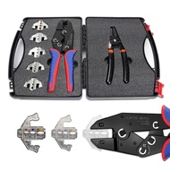 Ratchet Crimping Tool Set with Quick Interchangable Jaws