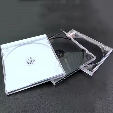 Household Standard Single Disc Storage Box DVD Case CD Case Empty Clear Plastic CD Jewel Case Disc C