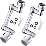 1080° Rotating Faucet Extender, 2 Pcs Large Angle Rotating Splash Filter Faucet Aerator with 2 Water