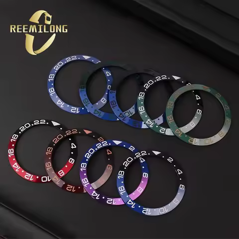 Watch bezel ring 38*30.6mm For Rolex Submariner Daytona GMT  Yacht-Master black red blue green brown