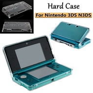 เคสป้องกันหนังแข็งแบบใสคริสตัลสำหรับ Nintendo 3DS คอนโซล N3DS ทนทานโพลีคาร์บอเนตแบบแข็งดีไซน์แบบคัตเอาท์