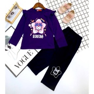 MONKEY KIDS SET GIRL LONG SLEEVE/BAJU JALAN BUDAK PEREMPUAN/BAJU MONKEY KIDS/BAJU VIETNAM/BAJU KANAK