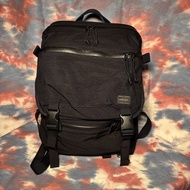 90% new porter klunkerz backpack S black cordura fabric 黑色尼龍多格有蓋背囊 書包 背包