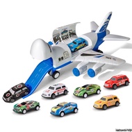 10-in-1 Auto Inertia Powered Race Track Set with Airplane Launcher Alloy Cars & Sliding Tracks - Int
