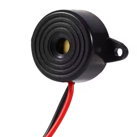 Piezo Electronic Tone Buzzer 3-24V Alarm Buzzer Continuous Sound Cable Length 100mm Alert Buzzer Sou