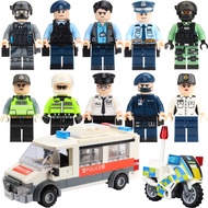 Hong Kong Explosion-Proof Boy EU Assault Vehicle PTU Airport SWAT Flying Tigers Puppet Building Bloc