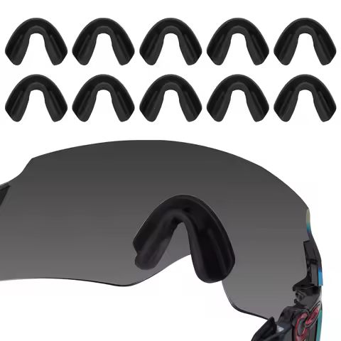 E.O.S Silicon Rubber Replacement Black Nose Pads for Oakley Encoder Strike Vented OO9235,Encoder OO9