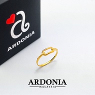 ARDONIA Cincin Paperclip Emas 375 (9K GOLD / 375 GOLD)