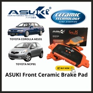 ASUKI Front Brake Pad Toyota Corolla AE80 AE92 AE101 NCP91 Spare Part CERAMIC Brake Pad CF-2023