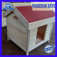 rumah kucing kayu outdoor