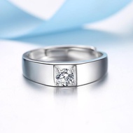 Hao Supreme Plus (Handsome) 925 Silver Ring Single Diamond Men Single Trendy Men Ring Ring Tail Ring