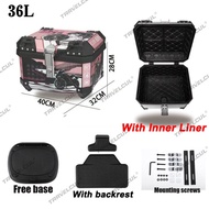 TRAVELCUL Top Box Motorcycle Box 36/45 Liters Motorcycle Top Box With Bracket Helmet Box