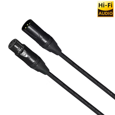 ■ Japan Mogami 3080 HiFi AES/EBU 110 Ohm Digital Audio Cable Neutrik XLR Gold Plated Plug OFC for Pr