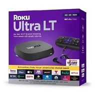 Roku Ultra LT (2023) HD/4K/HDR Dolby Vision Quad-Core Streaming Player with HDMI Cable, Headphones, Voice Remote w/ Private Listening, Eth(並行輸入品)