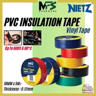 NIETZ Vinyl PVC Electrical Tape Waterproof Wire Tape [18mm x 5m] (10pcs price)/ 3M Temflex