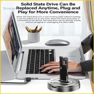 ROX Portable Type C 10Gbps External Enclosure M 2 NVMe Hard Drive Heat Management Enclosure Case for