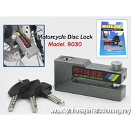 Solex Motorcycle Disc Brake Lock (9030) with 3 keys