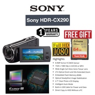 ( DISPLAY ) SONY HDR-CX290 EXMOR R CMOS SENSOR HANDYCAM VIDEOCAM FULL HD FLIP SCREEN VIDEO CAMERA SO