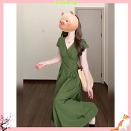 Casual Dress Pleated Relaxation Spring/summer Navy Blue Dress for Women L151AD109