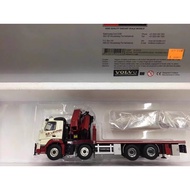 WSI 1: 50VOLVO FMX SLEEPER 8X4 Volvo Truck with Car Hanging Alloy Model 01-2288