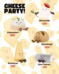 4/6截單【英國正品代購】Jellycat cheese family 芝士家族