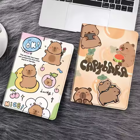 Capybara Cartoon Cute Gift For Huawei MediaPad T5 T10s M6 M5Lite SE Honor Tab 5 6 7 V7 V8 X8a X9a Pr