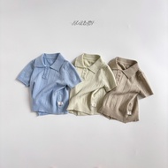Baby Knitted Polo Shirt Short Sleeve Boy Girl Clothes 3-36 Months
