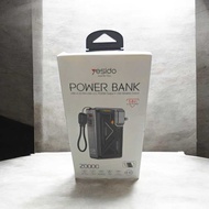 Yesido 5 in 1 Power bank + AC/DC Power + 15W wireless Charger/ MH103 (CCC certified)