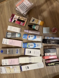 全新化妝品 護膚品 定妝噴霧 眼霜 唇膏 胭脂 唇釉 假眼睫毛 遮瑕膏 防曬 爽膚水 睡眠面膜 化妝水 乳液 Nivea d program ahc hada labo 肌研 biore cetaph
