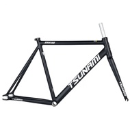 TSUNAMI SNM-100 Black White Fixie Frameset | Fixed Gear SNM100 Track Bicycle Frame