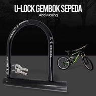 U Lock Anti-Theft Bike Lock - Bicycle Lock