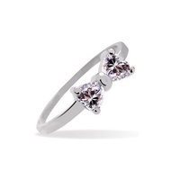 Vivere Rosse Bow Knot Ring